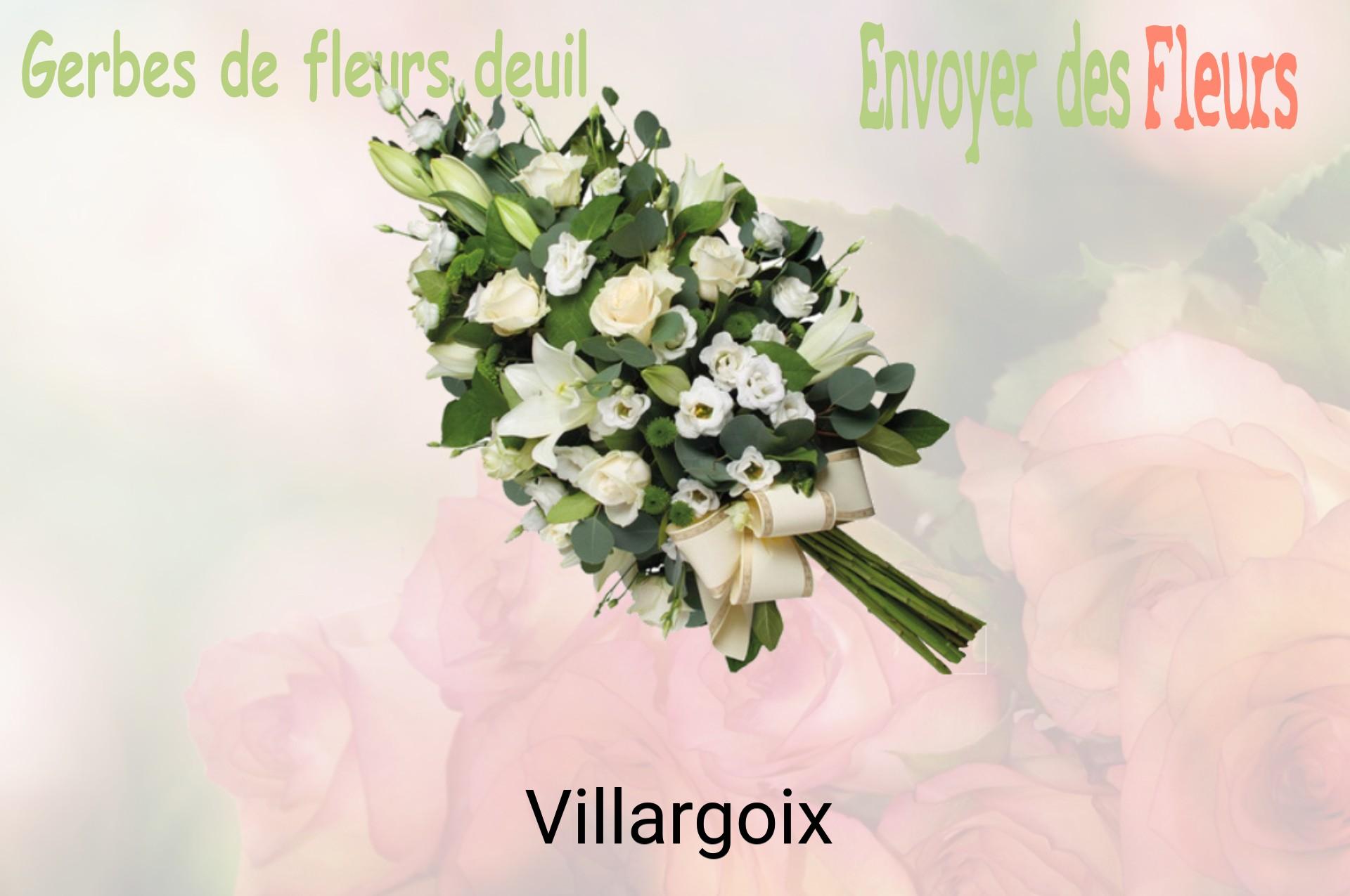 Gerbe de fleurs de deuil livrée à Villargoix